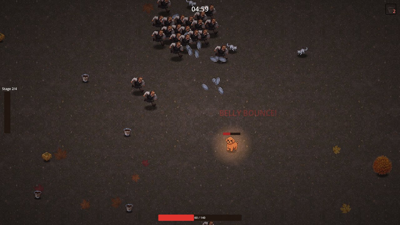 BELLY BOUNCE against a swarm in Tivoli
